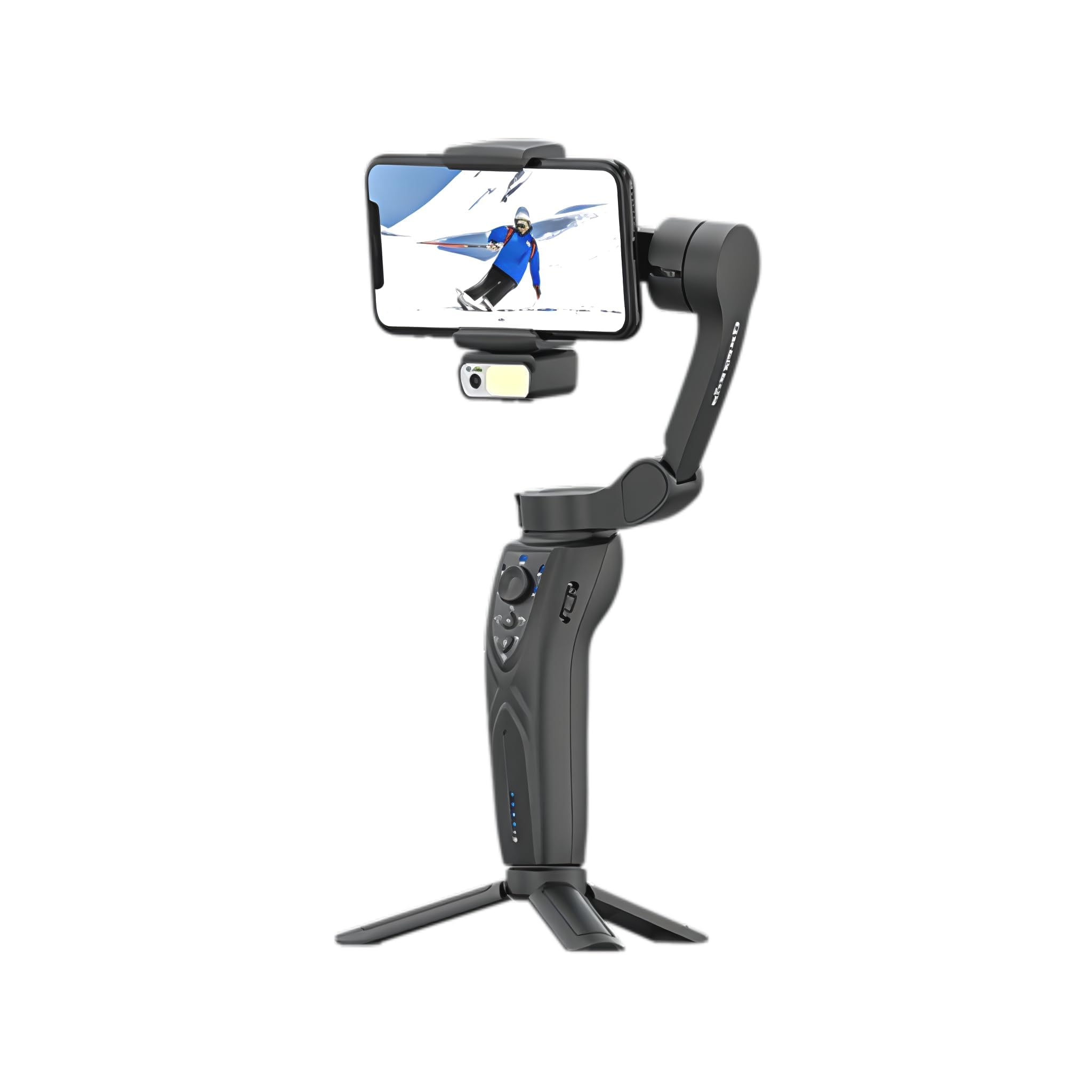 Goaltage GMB01 ProMotion Gimbal Stabilizer with Gesture Control, 3-Axis Stabilization, AI Face Detection, Foldable Design apture Smooth, Professional Footage, Precision & Ease,5H