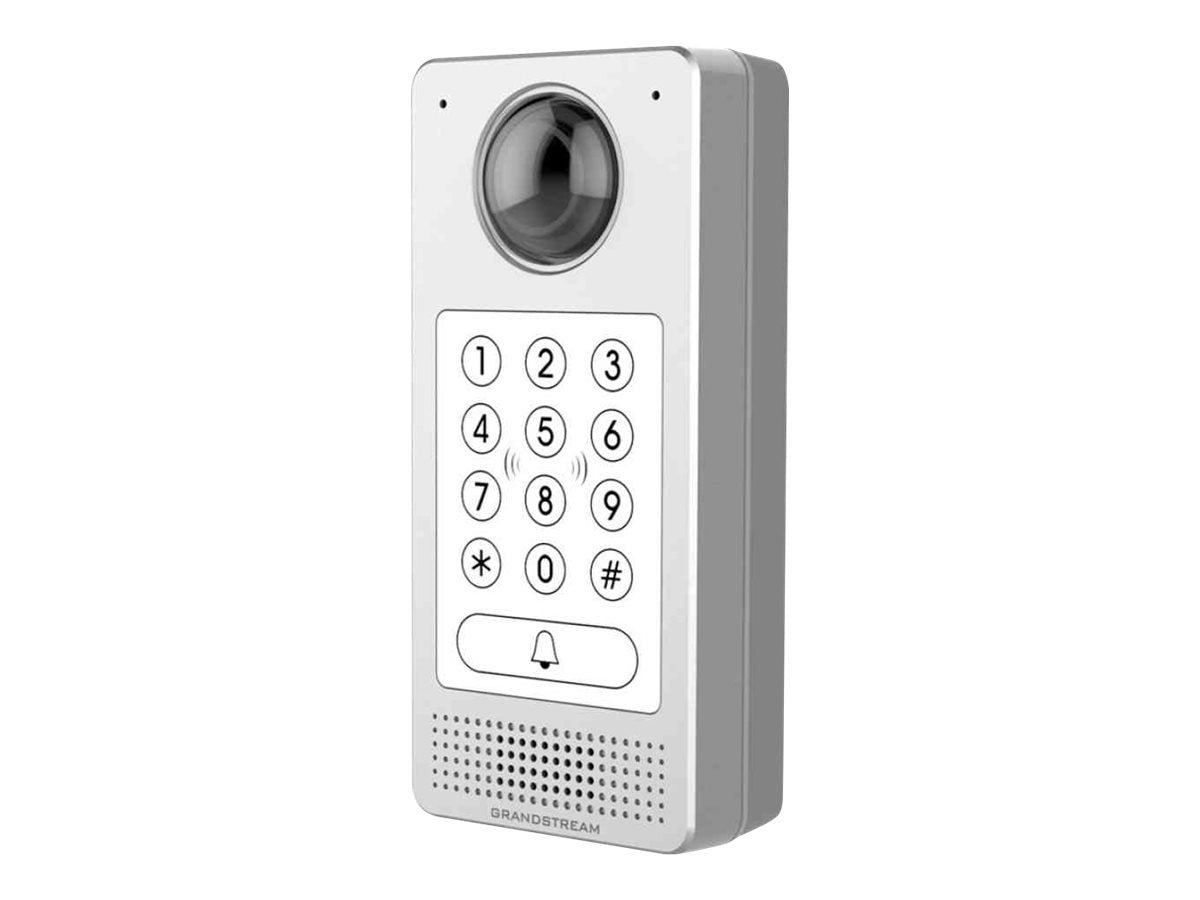 جراندستريم نظام باب فيديو IP FBA_GDS3710 مع كاميرا مراقبة ونظام اتصال داخلي ابيض، قطعة واحدة (عبوة من قطعة واحدة)