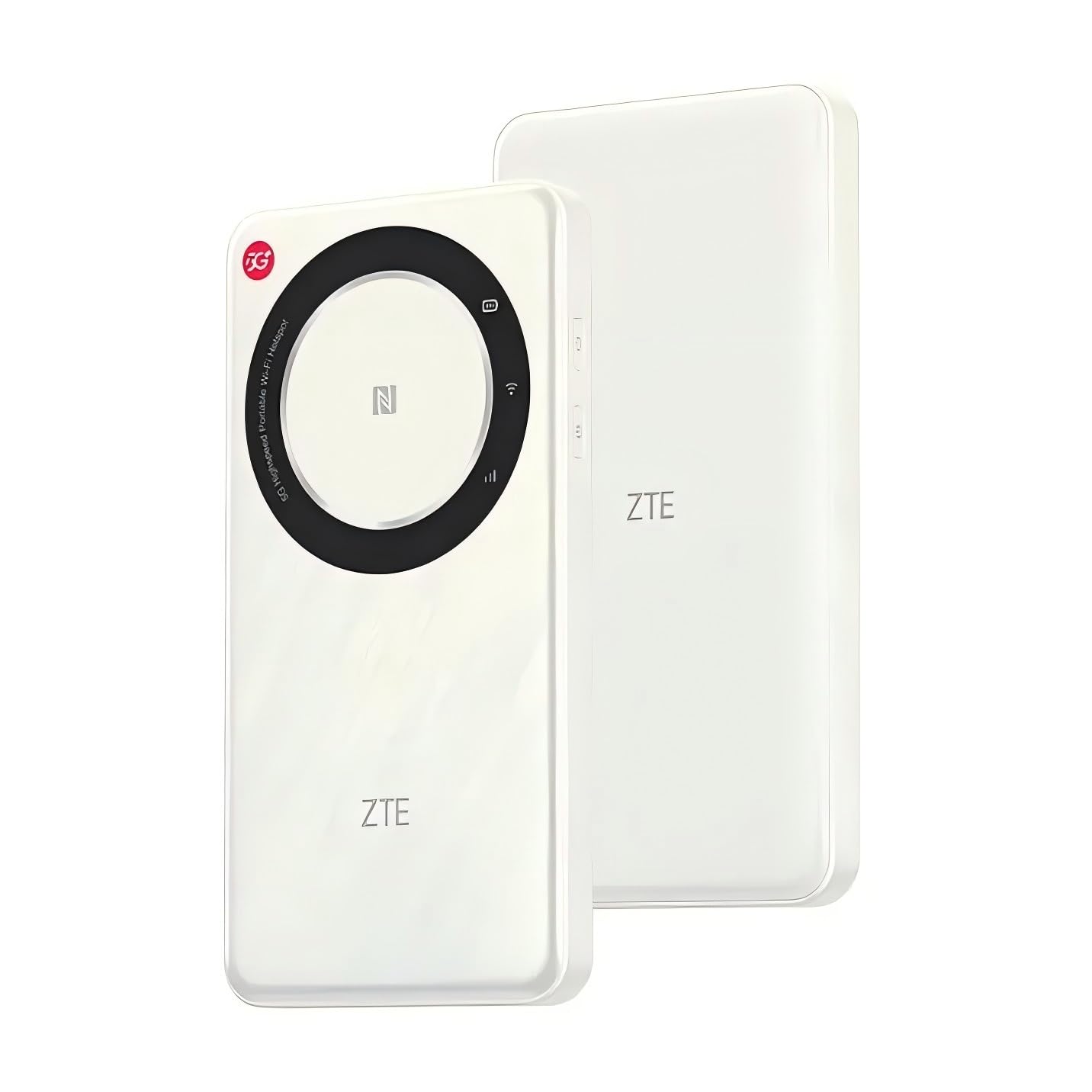 ZTE 5G Portable WiFi Mobile Router U30 Air,Intelligent Dual Network up to 650Mbps NFC One Touch Connect 4500mAh Large Battery Unlock Global version White