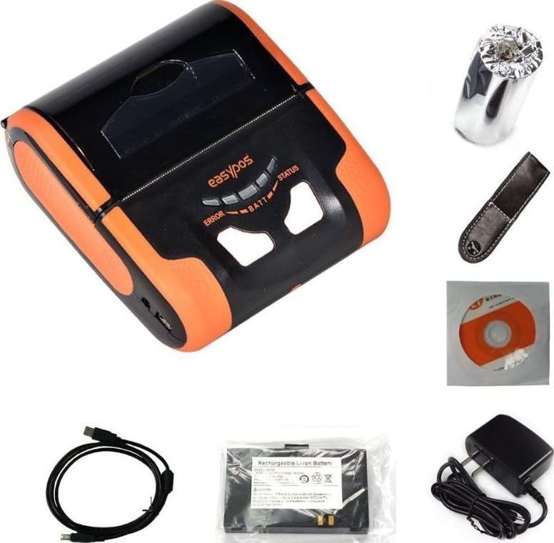 طابعة ايصالات حرارية محمولة EPMP300UBW من ايزي بوس (3 انش، بلوتوث، USB، واي فاي)، سرعة طابعة 75 ملم/ثانية (كحد أقصى) | EPMP300UBW