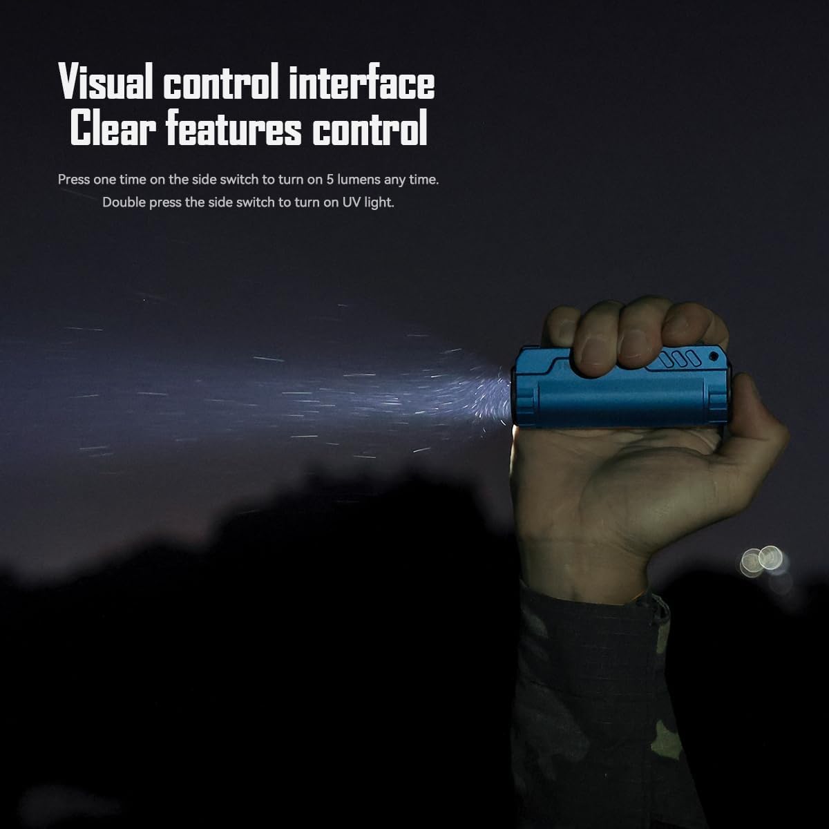 IMALENT BL50 EDC Flashlight with 365nm UV LED, XHP50.3 HI LED,3600 Lumens,TYPE-C Rechargeable Flashlight,Professional Powerful LED Flashlight for Outdoor, Emergency and Daily Life Use. (Black)