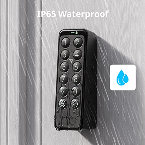 SwitchBot Smart Keypad for SwitchBot Lock, Keyless Home Entry, IP65 Waterproof, Supports Virtual Passwords for Home Security, 2 Years Battery Life