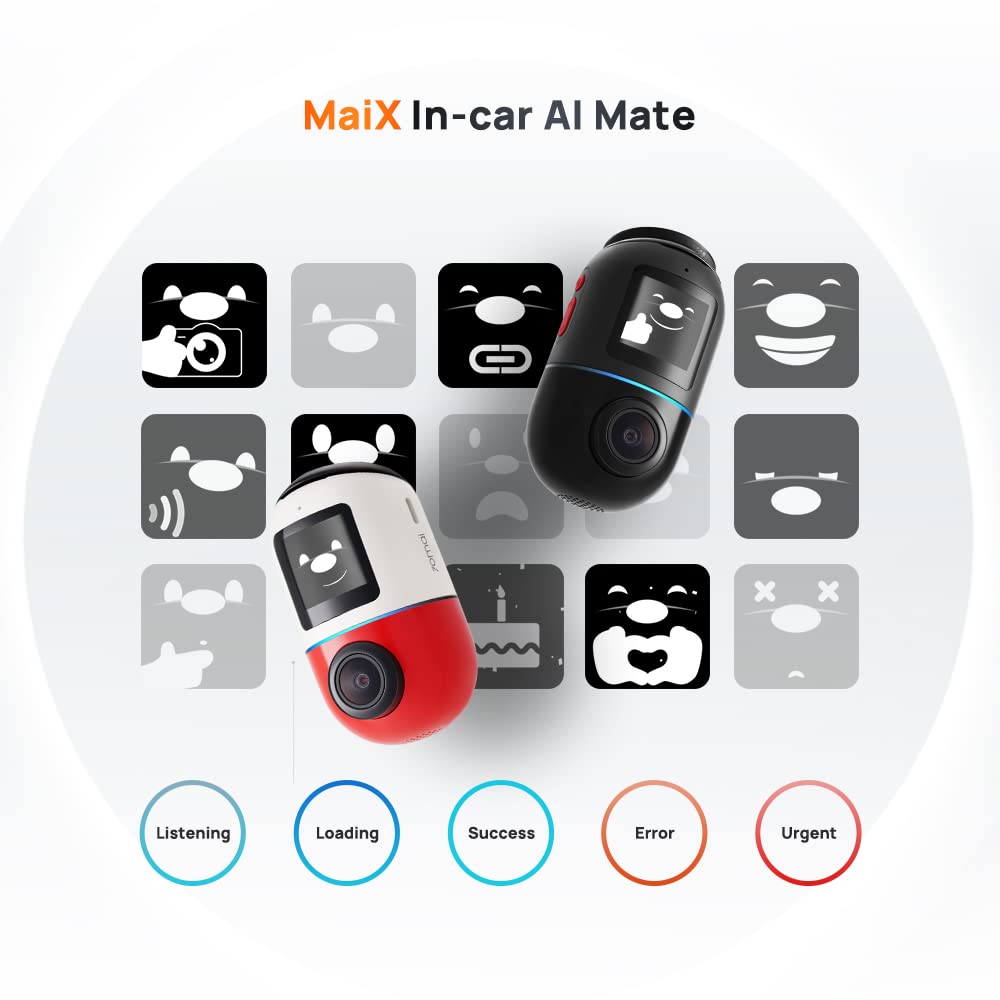 70mai Omni X200 Dash Camera 64GB Red/White