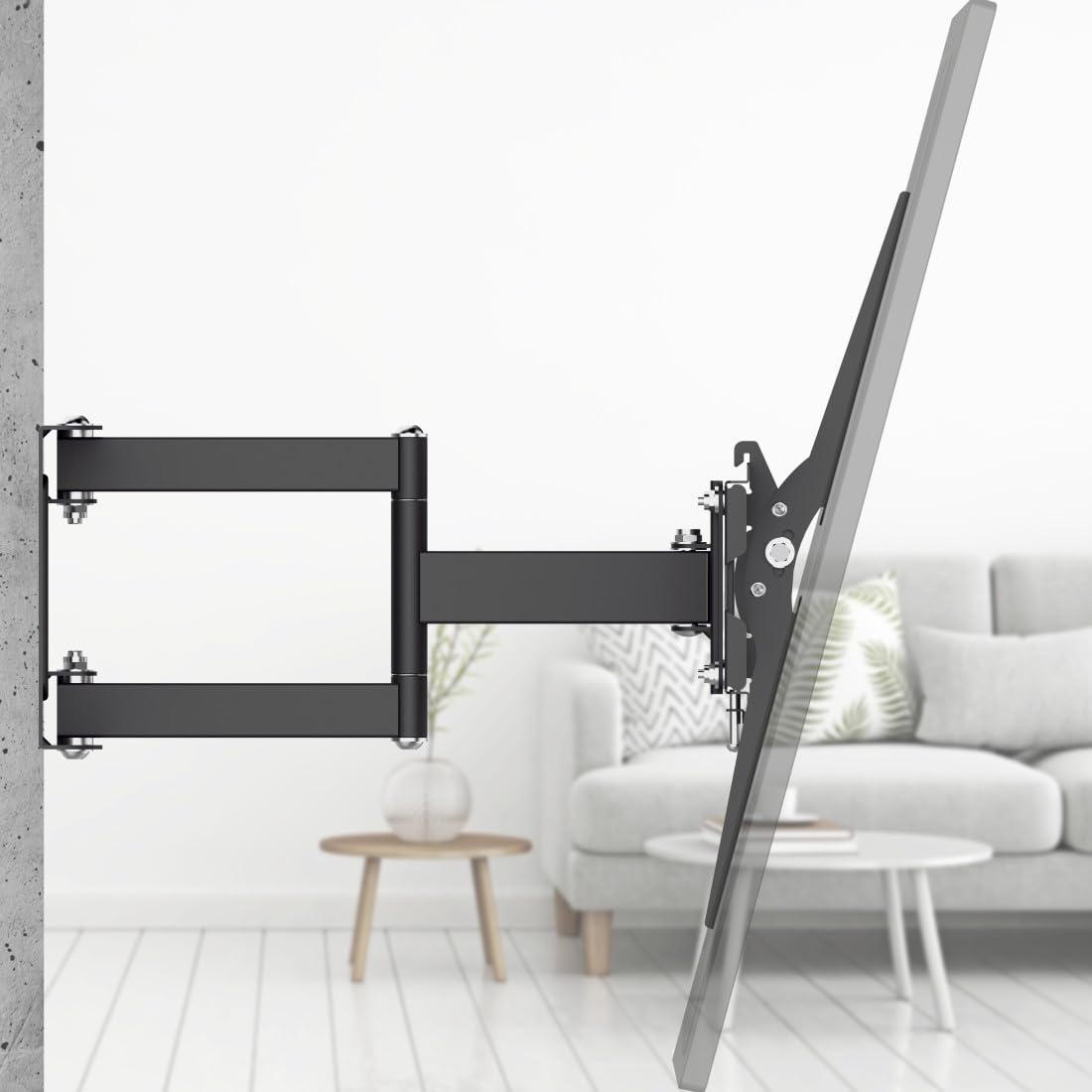 Hama 220831 FULLMOTION TV Wall Bracket, 600x400 32" to 84", Black