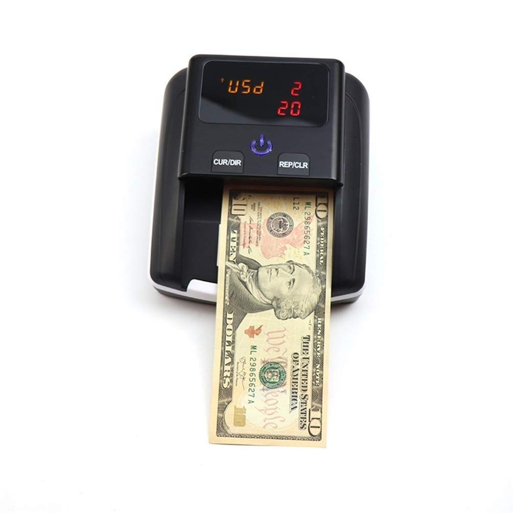 XHMCDZ Portable Multi-Currency Mini Money Detector, Business Grade Bill Counter Machine