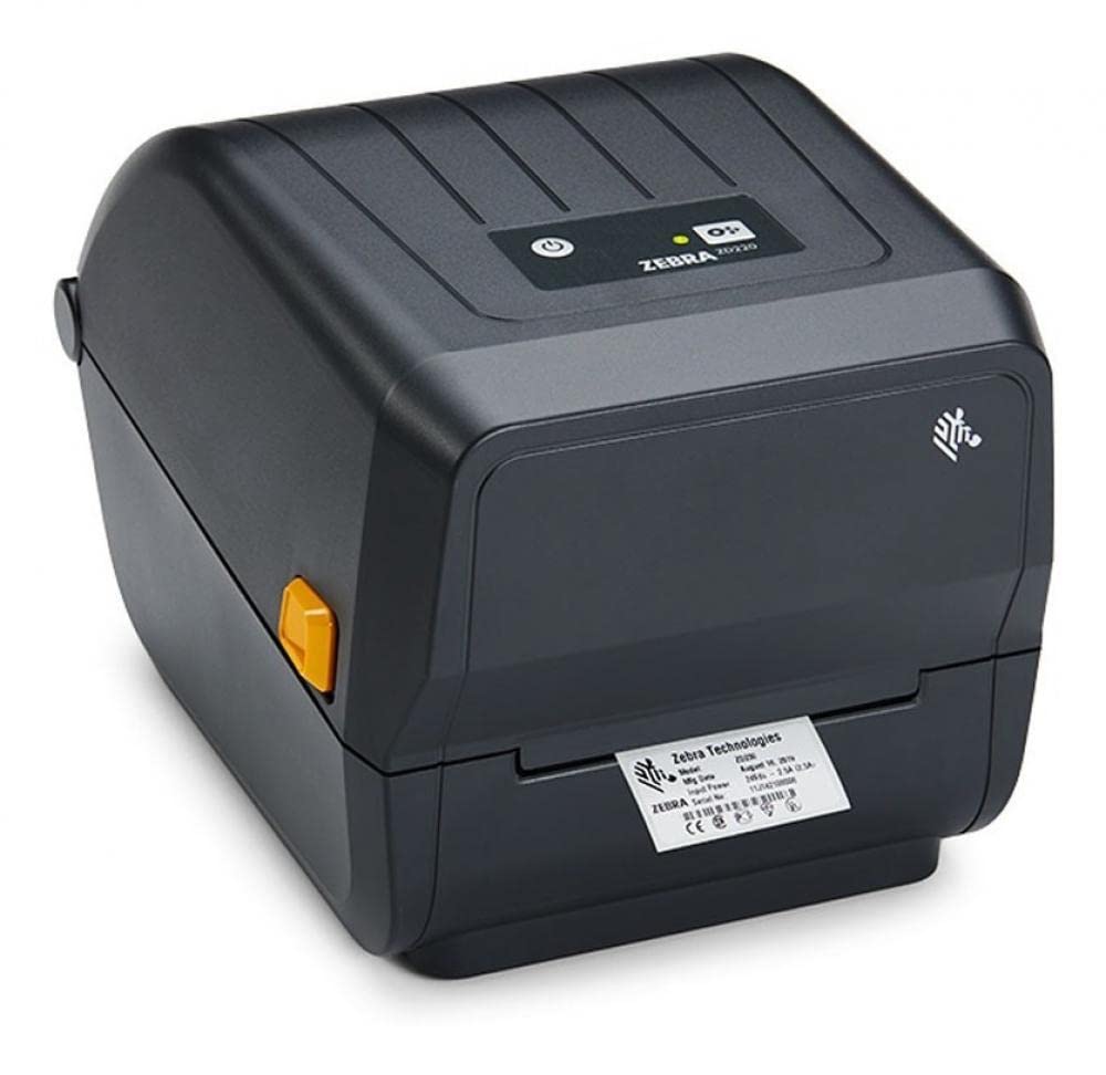 زيبرا طابعة باركود ZD220T حرارية + نقل حراري بمنفذ USB 203 نقطة لكل بوصة (T0EG00EZ ZD22042)