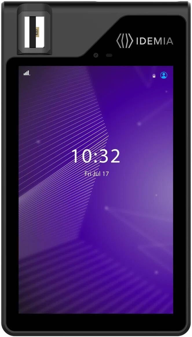 IDEMIA 8-inch HD Color Touchscreen, 2GB RAM, 16GB Flash, Bluetooth 5.0, Dual Micro SIM, Android 10 OS, 5000mAh Battery, Black | 293762347