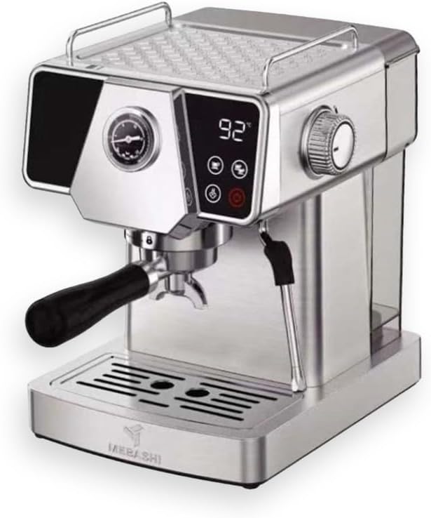 MEBASHI ME-ECM2033 Espresso Coffee Machine - 19 Bar Pressure, 1.8L Capacity, Stainless Steel with Touch Screen, PID Temperature System, and Steam Wand| 1350W