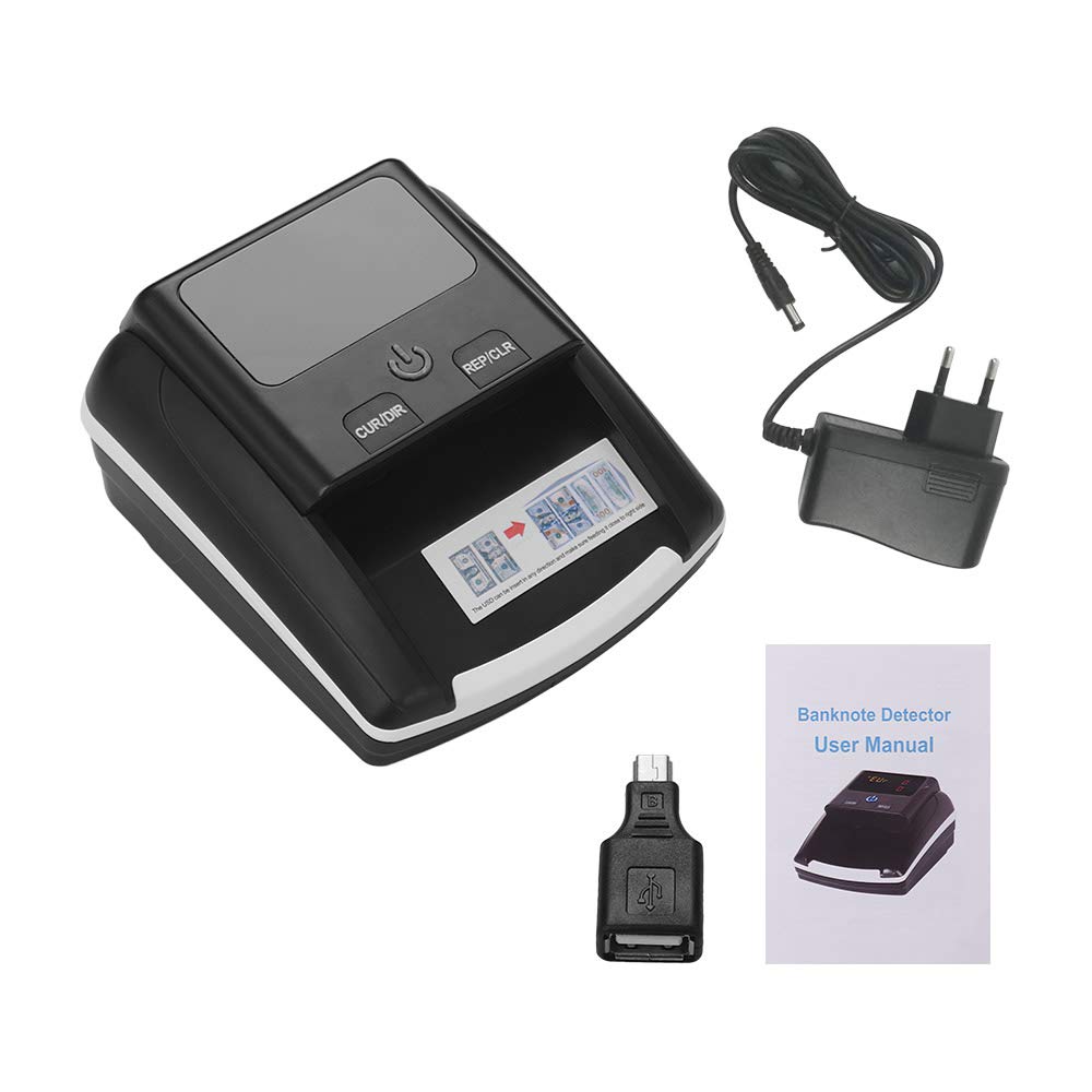 Portable Bill Detector Denomination Value Counter