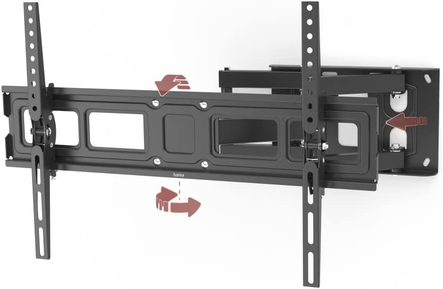 Hama 220831 FULLMOTION TV Wall Bracket, 600x400 32" to 84", Black