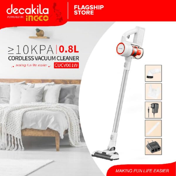 Dekakila Cordless Vacuum Cleaner 140W 0.8L Capacity CUCV001W