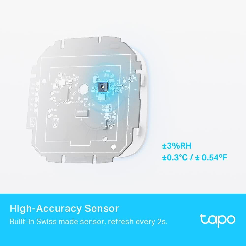 TP-Link Tapo H200 Smart IoT Hub, Up to 64 Switches and Sensors or Buttons + 4 Battery Cameras or Doorbells, Not Compatible with Tapo Camera Models with Power Cable, Kasa KE100 Thermostat
