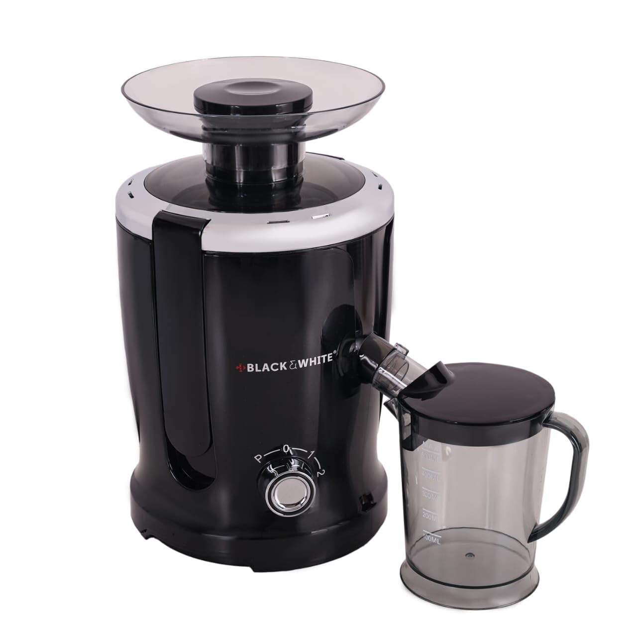 a BLACK & WHITE Centrifugal Juicer BWJE1701B