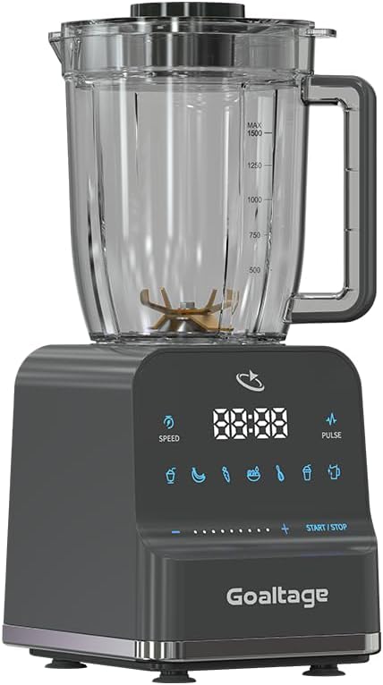 Goaltage Ultra Mix BLND03 Blender with Powerful Blades, 9 Speed Settings, High Capacity, and 7 Pre-Set Programs