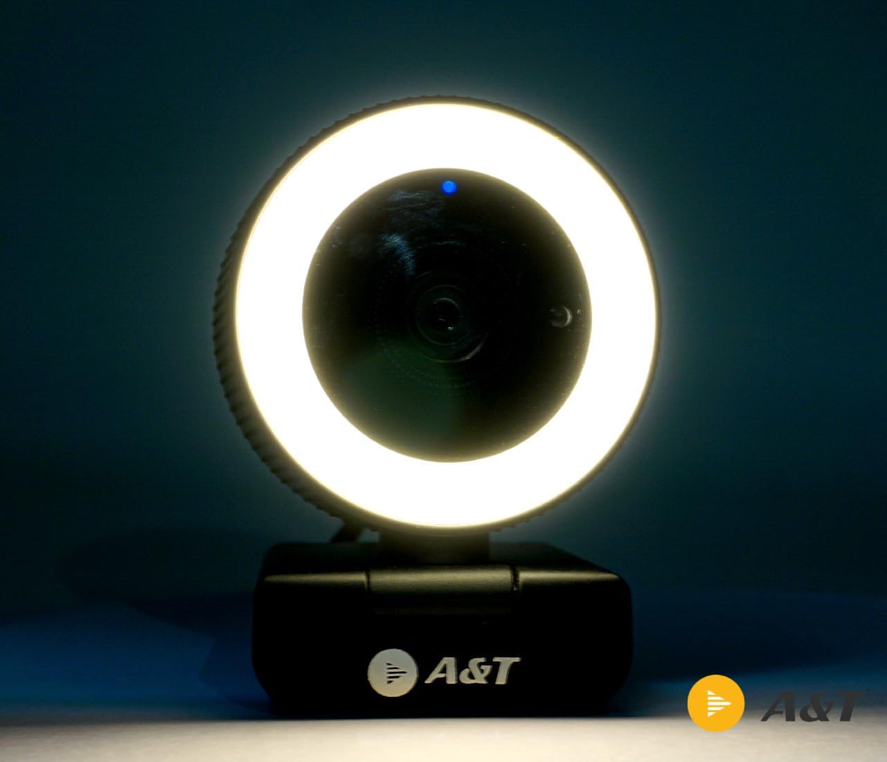 A&T Snap U3 Portable 2K Web Camera,4X Digital Zoom, Built in Stereo Mic With LED Light