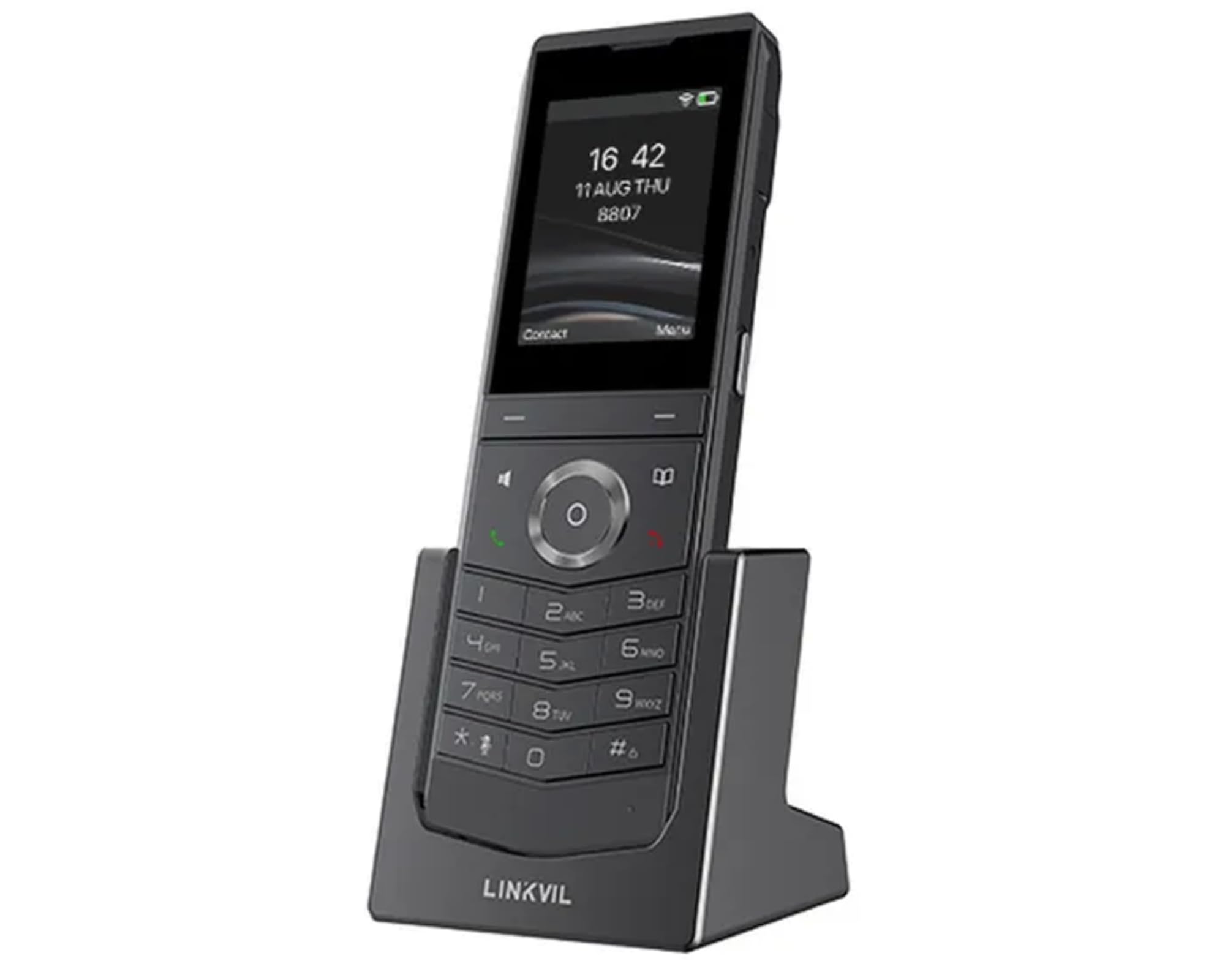 فانفيل هاتف W611W لاسلكي محمول 2.4 بوصة ColorLCD 2SIP خطوط واي فاي 2.4GHz و5GHz وواي فاي 6 وبلوتوث 5.0