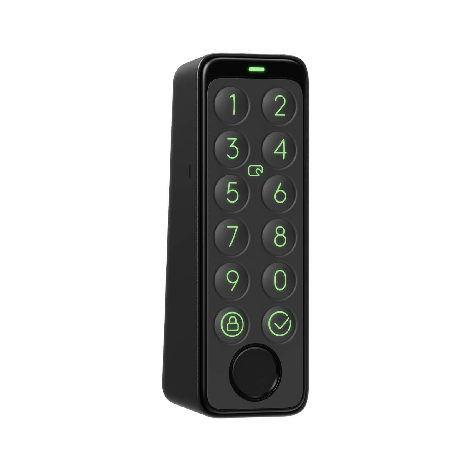SwitchBot Keypad Touch Smart Keypad with Fingerprint Sensor, NFC Card Reader, IP65 Protection, Illuminated