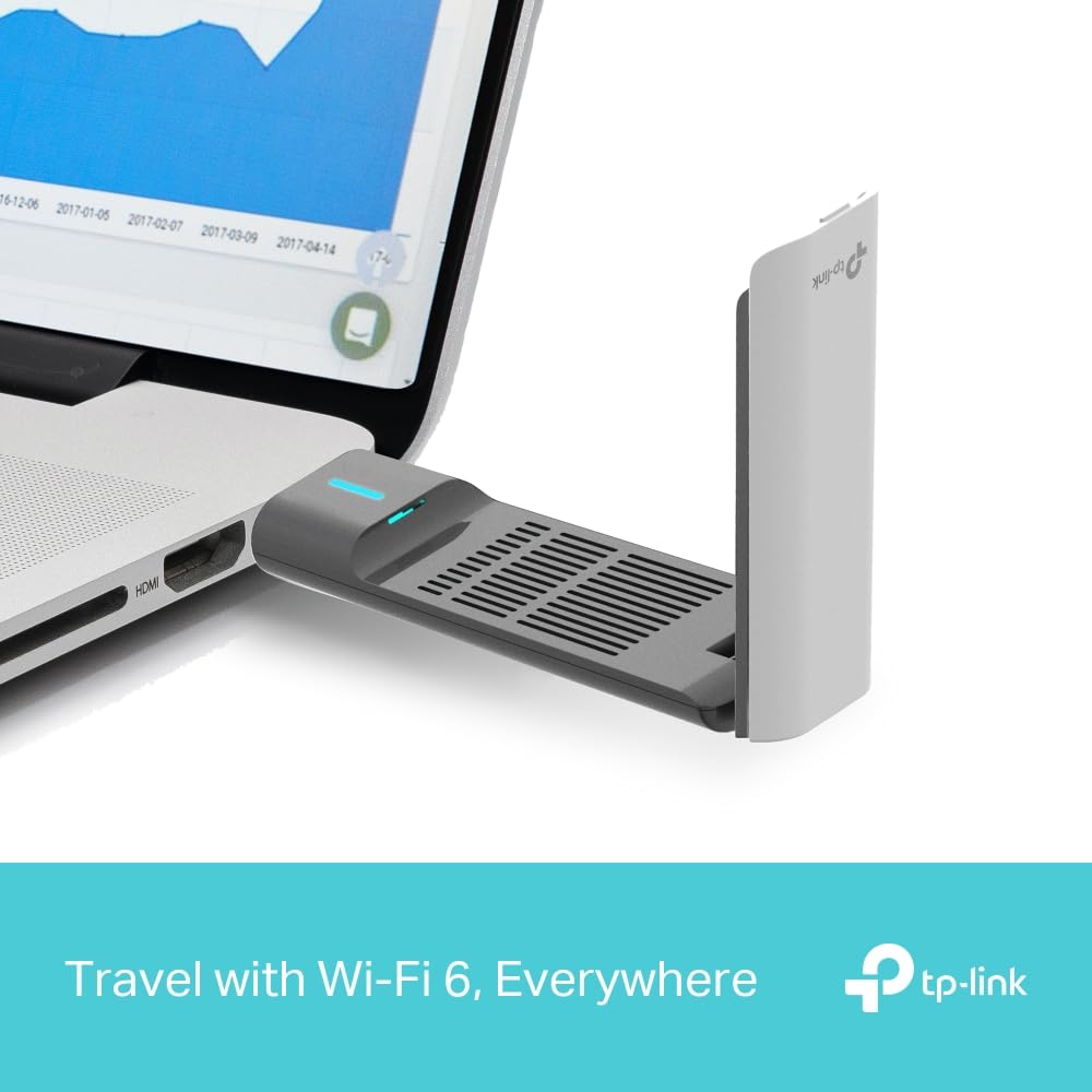 TP-Link Archer TX50UH AX3000 High Gain WiFi 6 Stick Wireless Network Adapter with Dual High Gain Antennas, 2.4GHz 5GHz, WPA3, Windows 11/10