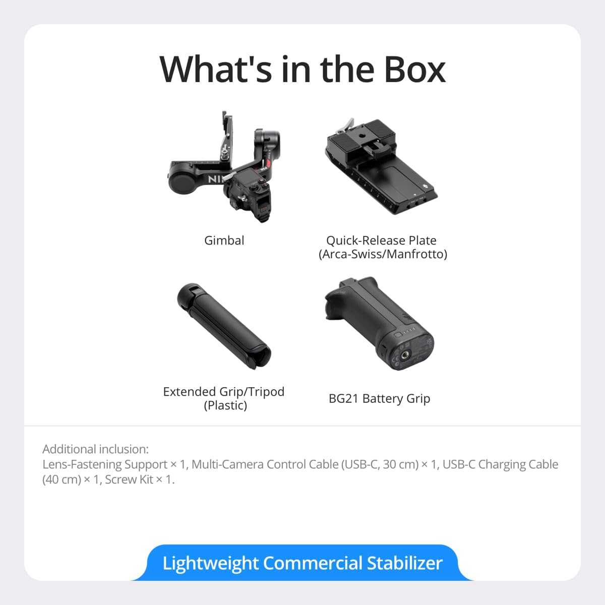 DJI مثبت جيمبال ار اس 4 ثلاثي المحاور لكاميرا دي اس ال ار والكاميرات غير العاكسة كانون وسوني وباناسونيك ونيكون وفوجي فيلم، تصوير عمودي اصلي من الجيل الثاني، عصا تحكم بمفتاح بوضعين اصدار الامارات