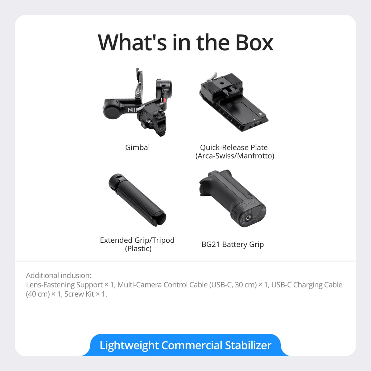 DJI مثبت جيمبال ار اس 4 ثلاثي المحاور لكاميرا دي اس ال ار والكاميرات غير العاكسة كانون وسوني وباناسونيك ونيكون وفوجي فيلم، تصوير عمودي اصلي من الجيل الثاني، عصا تحكم بمفتاح بوضعين اصدار الامارات