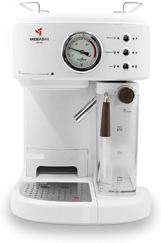 مايباشي ماكينة تحضير قهوة اسبريسو ME-ECM2500 مع خزان حليب 500 مل - 1.5 لتر، 15 بار، اسود، تشغيل بزر واحد (اسود)| 1250 واط