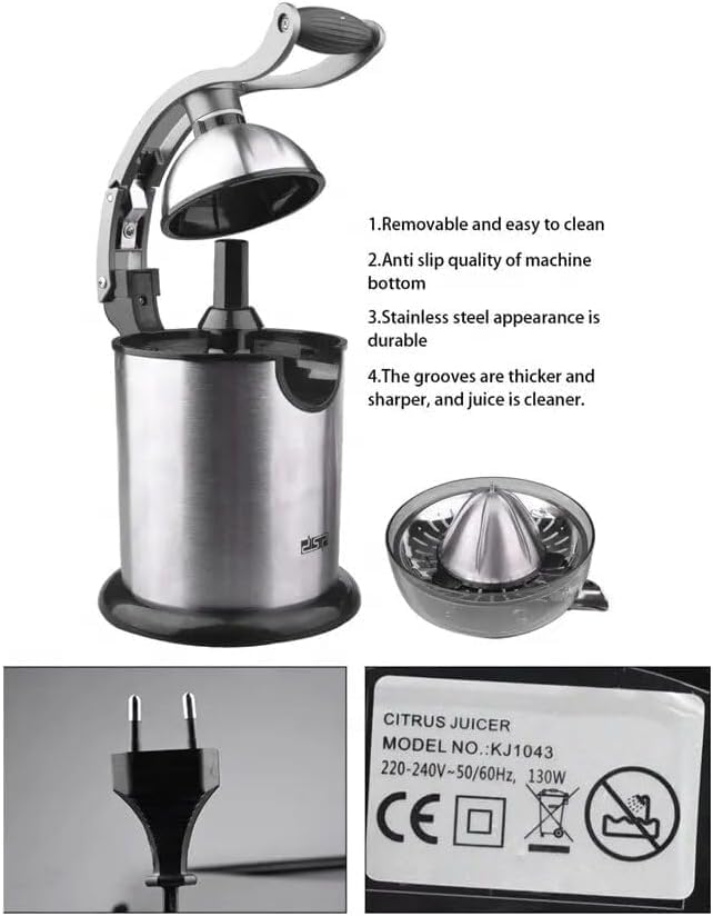 DSP Portable Electric Stainless Steel Orange Juicer KJ-1043 (130W)