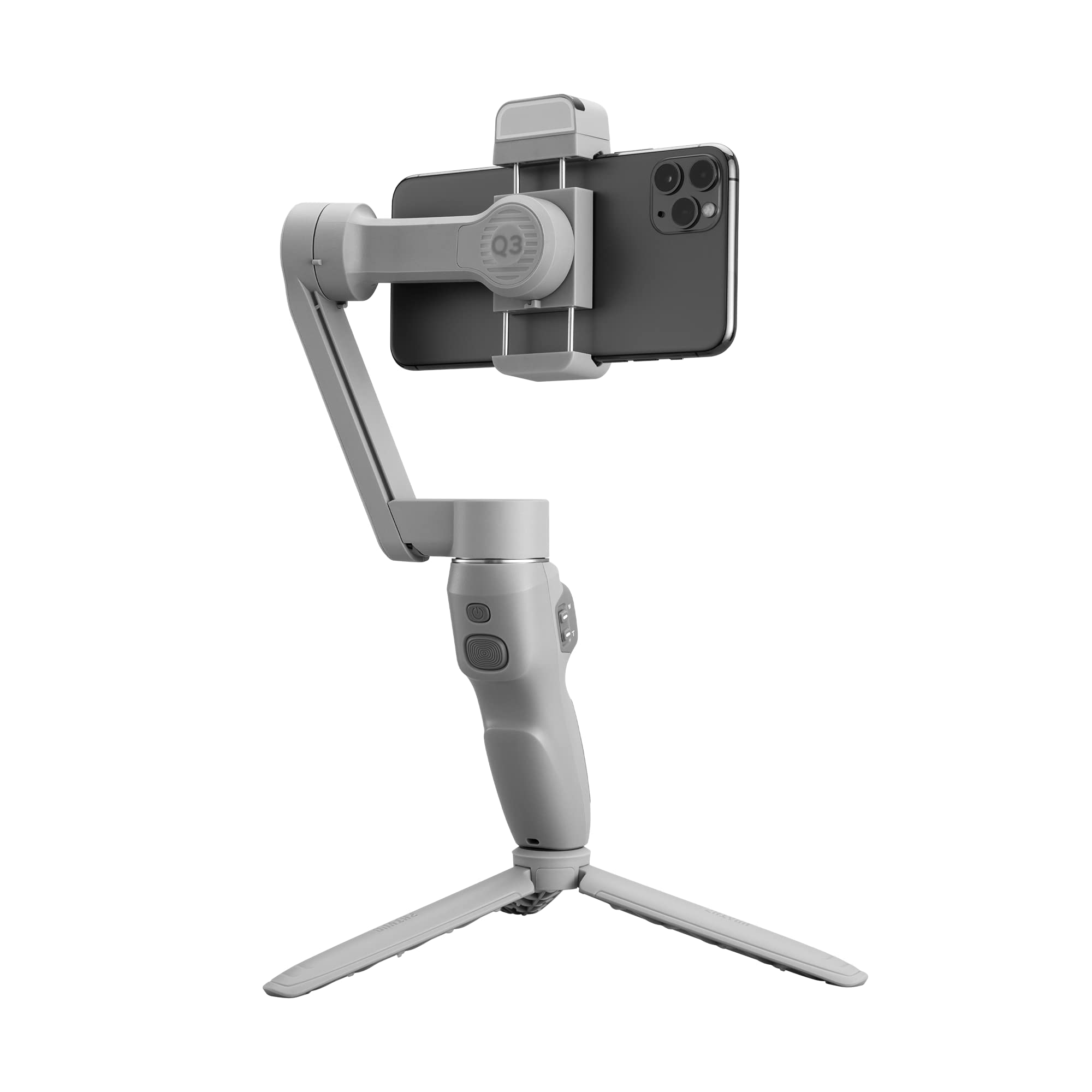 Zhiyun Smooth Q3 3-Axis Smartphone Gimbal Stabilizer (with 2 Year Official Zhiyun India Warranty) for iPhone and Android Smart Phones YouTube and Live Video Recording