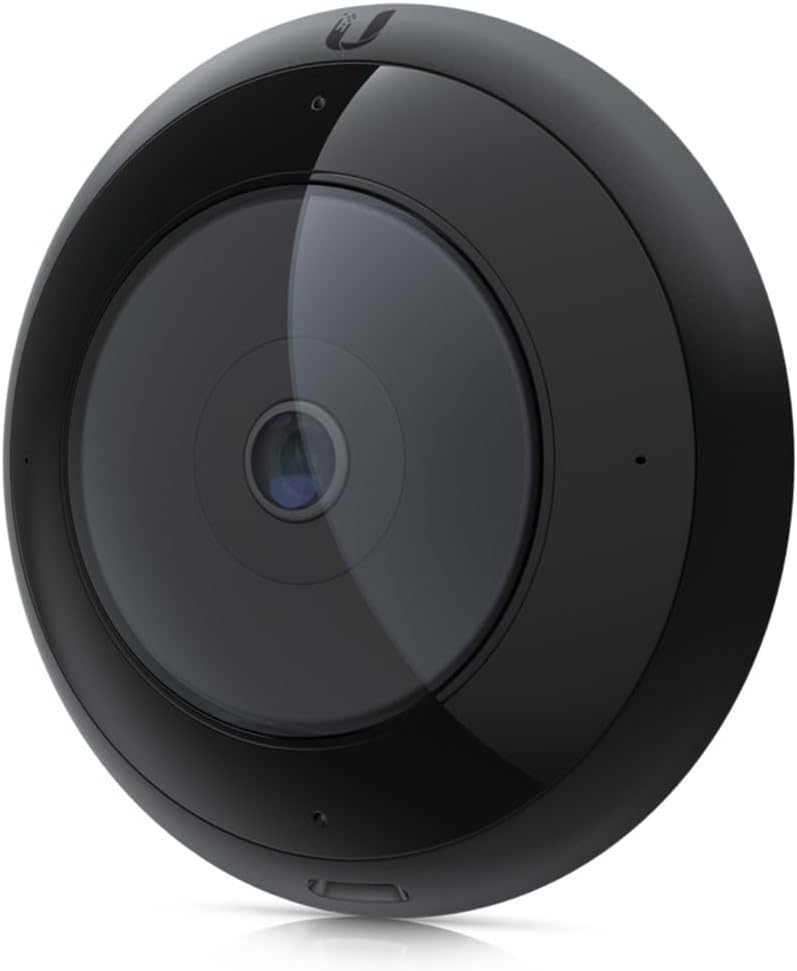Ubiquiti Networks Unifi Camera AI 360 Pan-Tilt-Zoom Sharp 1920x1920 Video Stream | 30 FPS IR LEDs| 360° Fisheye Lens IPX4-Rated Surveilance -Black/Grey