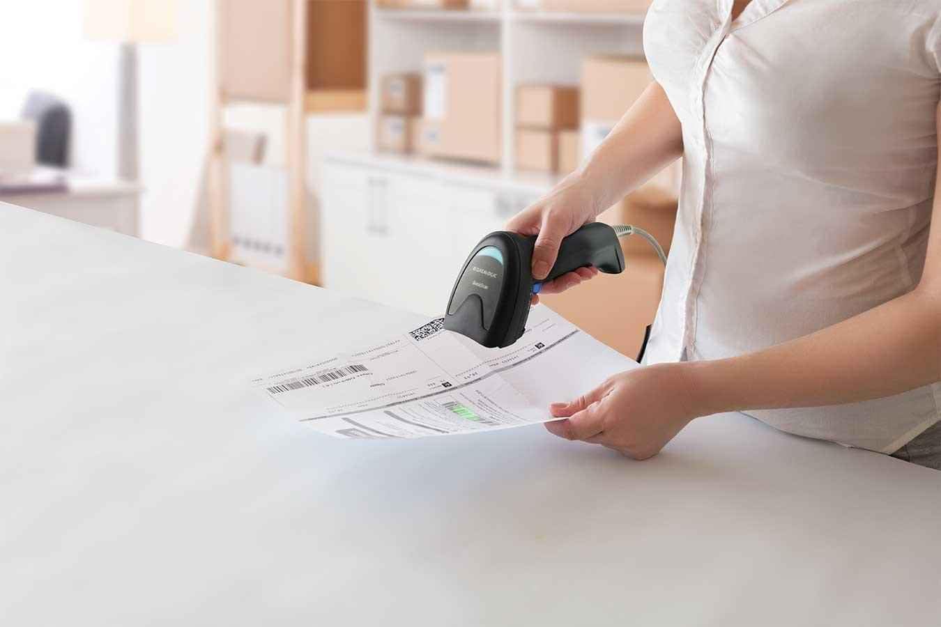 Datalogic QuickScan I QD2220 Kit, Linear Imaging, USB Only, W128152853 (Linear Imaging, USB Only, Black (Kit Includes Scanner, USB Cable 90A052065 and Stand STD-QW25-BK)