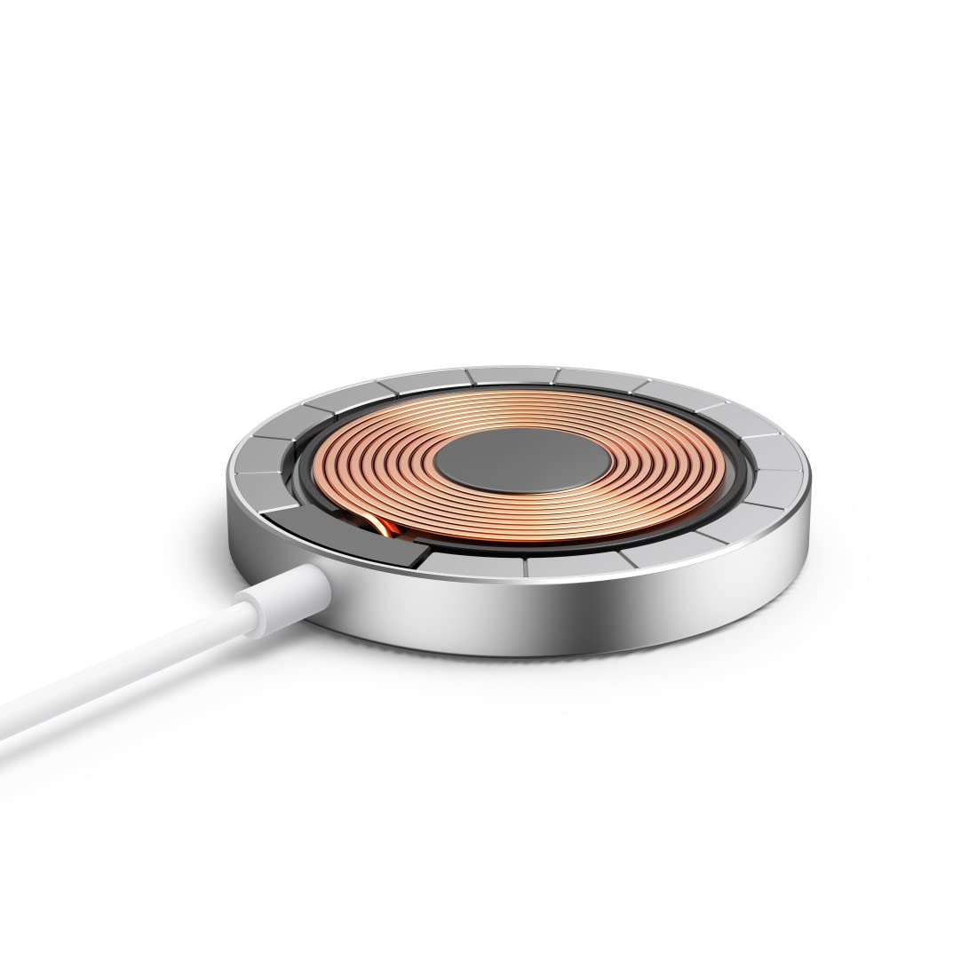 Hama 187264 15W MagCharge FC15 Wireless Turbo Fast Charger, White