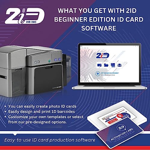 Fargo DTC1250e 050100 Dual-Sided ID Card Printer | Professional ID Card Machine for Business, Government, Student ID Cards and More