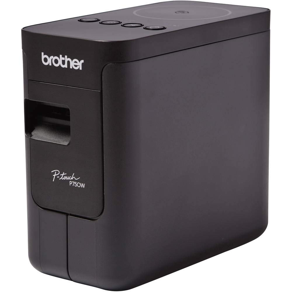 بروذر جهاز لصق PT-P750W للكمبيوتر بما في ذلك واي فاي وتقنية ان اف سي (لاشرطة تي زد اي بعرض 3.5 الى 24 ملم، حتى 30 ملم/ثانية. سرعة الطباعة)