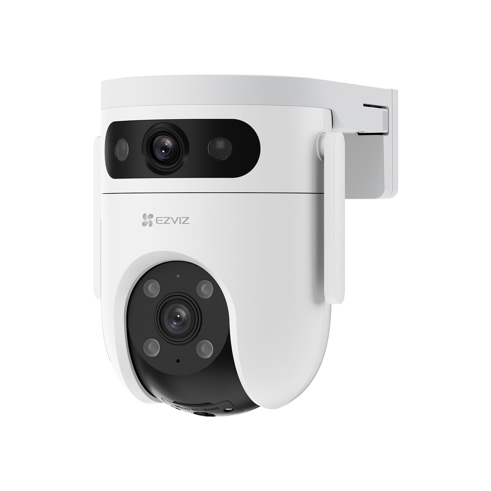 EZVIZ by Hikvision | 3K H9C Dual-Lens Camera 4K (5MP+5MP) Pan & Tilt WiFi | Two-Way Talk | AI Human/Vehicle Detection | Active Defense with Siren and Strobe Light
