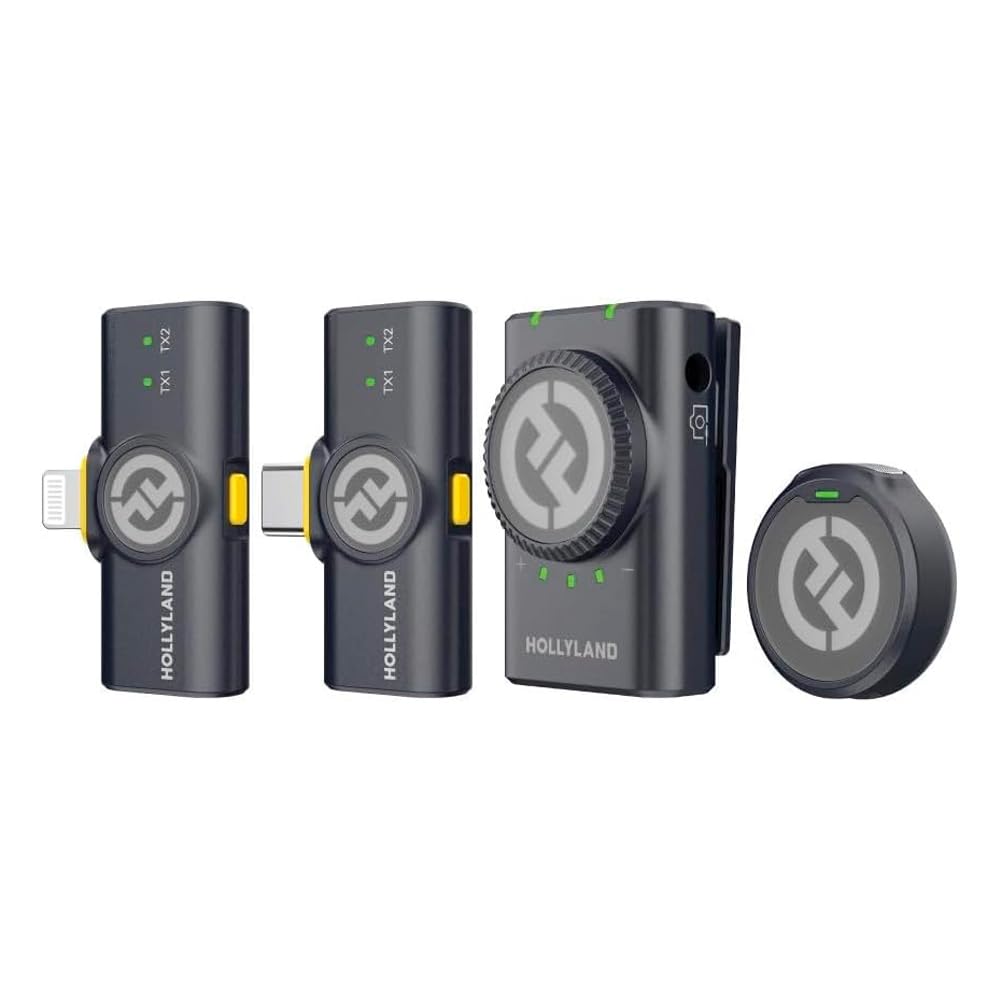 Hollyland Lark M2 Combo Lightning/iOS, Perfect for Videos and Interviews
