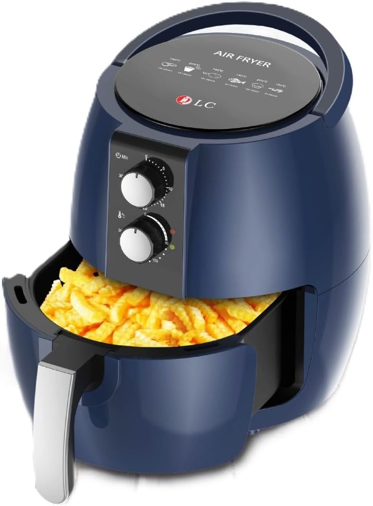 DLC Electric Air Fryer 1350 Watt 3.6 Liter, BLUE-2136