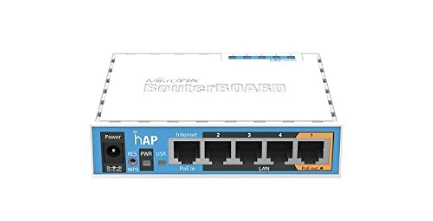 MikroTik RB951Ui-2nD 2.4GHz hAP 650MHz 5xLAN 802.11bg 2x2