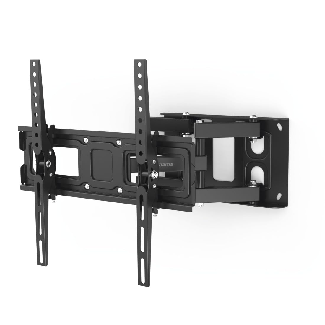 Hama 220830 Fullmotion Tilt TV Wall Bracket, 165 cm Size, 40 kg Capacity, Black