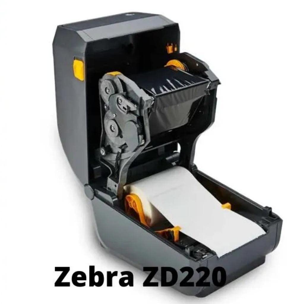 ZEBRA [ZD-220T] 4 Inch Barcode Printer | Direct Thermal | Thermal Transfer | Resolution 203DPI | USB | Office Label | Shipping Labels | Jewelry Labels | Transprent Label | Win/Andriod/iOS