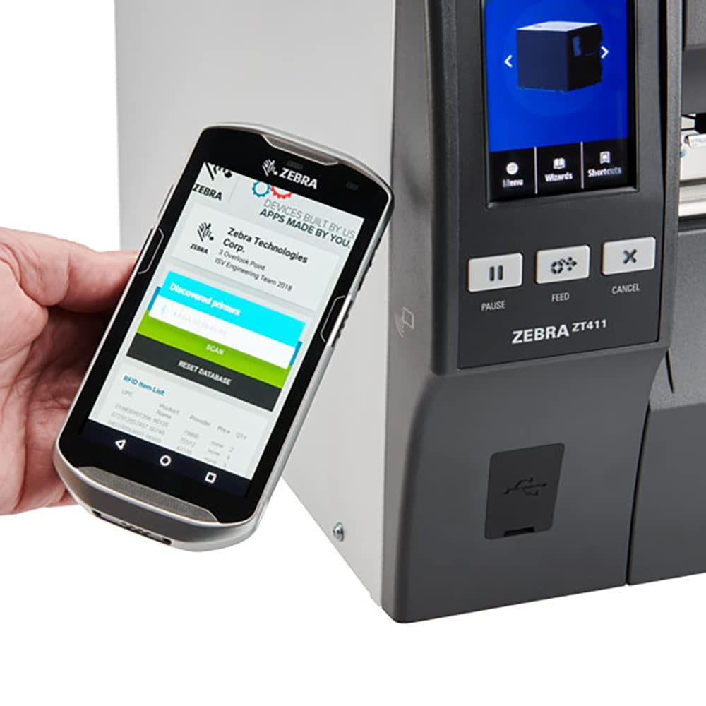 ZEBRA ZT411 Thermal and Direct Transfer Industrial Label Printer - Ethernet, Bluetooth, Serial, USB, USB Host Connectivity - 203 dpi, 14 IPS, 4.1 Inch Printing Width -