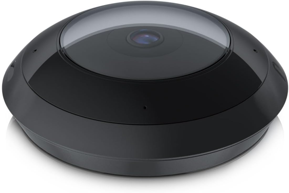 Ubiquiti Networks Unifi Camera AI 360 Pan-Tilt-Zoom Sharp 1920x1920 Video Stream | 30 FPS IR LEDs| 360° Fisheye Lens IPX4-Rated Surveilance -Black/Grey