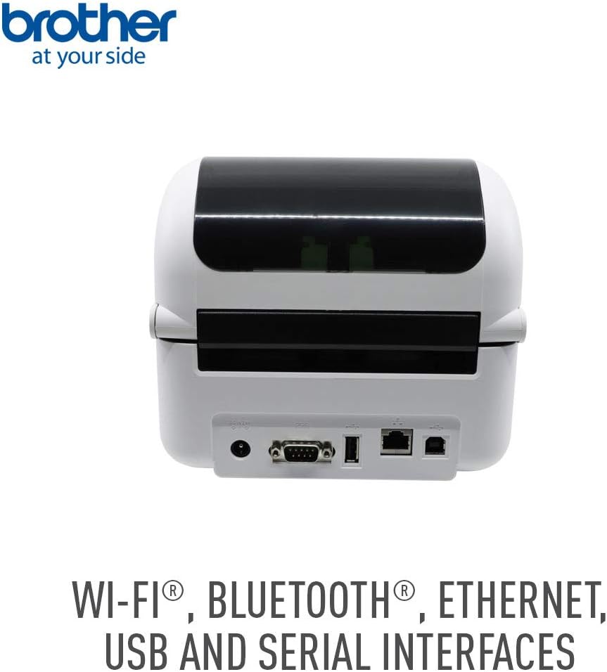 Brother TD-4550DNWB Desktop Direct Thermal Printer - Monochrome - Label Print - Ethernet - USB - Serial - Bluetooth