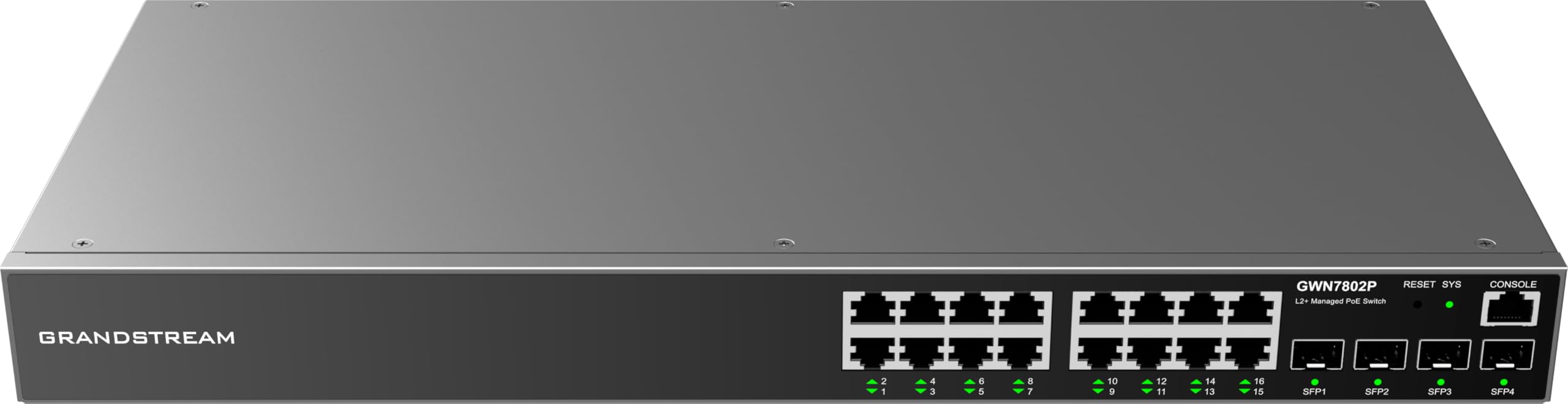 جراندستريم GWN 7802P POE 8GE 2SFP switch L2+