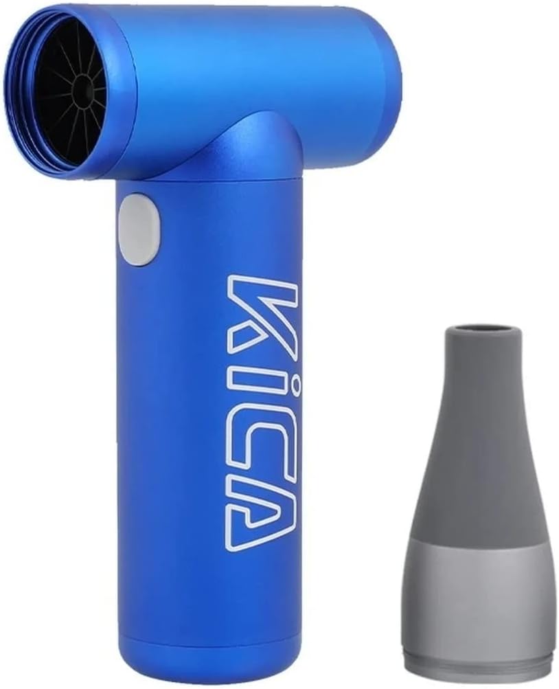 KiCA JetFan mini Electric Turbo Wireless Air Blower, 87000RPM, 4-Speed, Rechargeable (Blue)