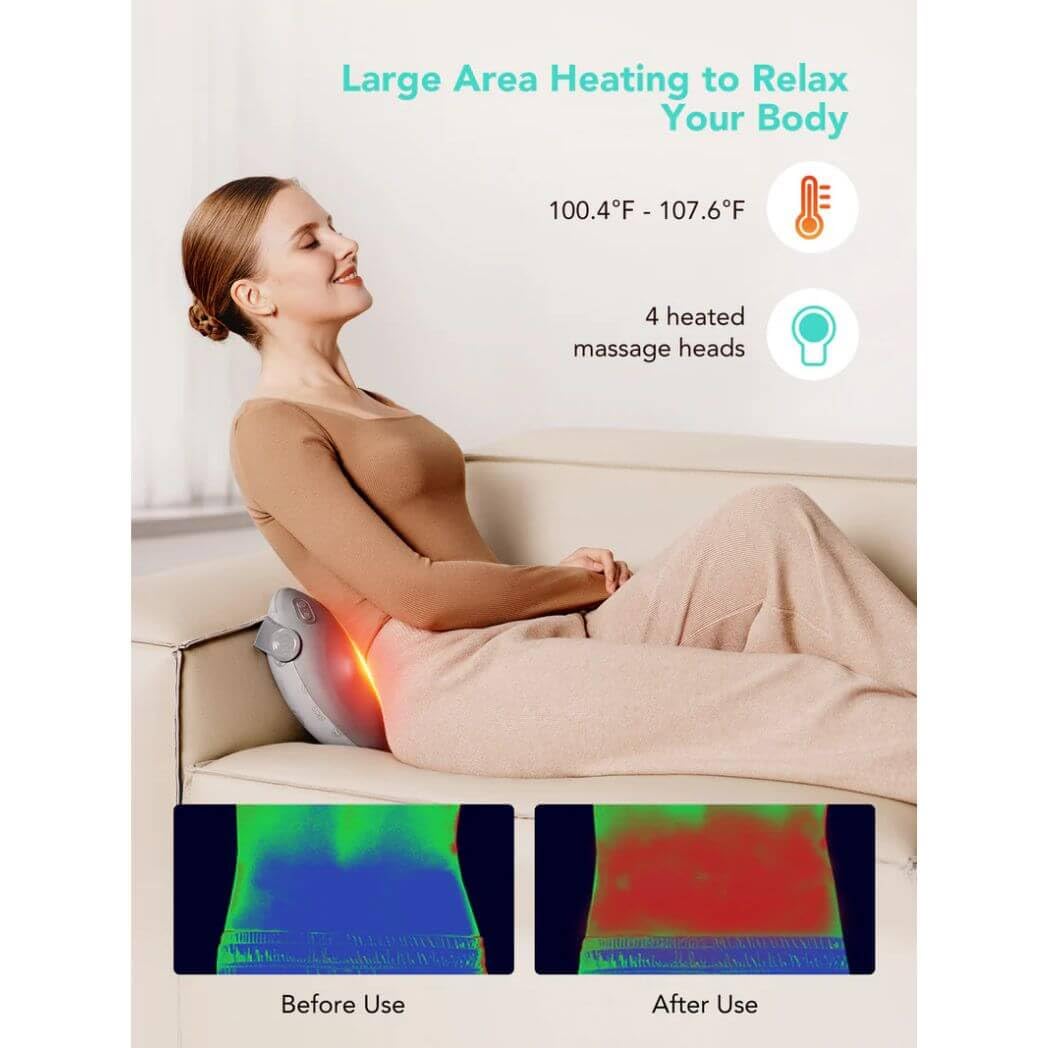 SKG T1-2 Pro Shiatsu Back and Neck Massager with Heat