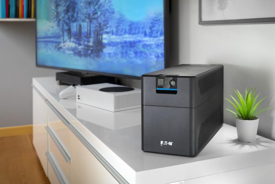 Eaton UPS 5E Gen2 700 USB IEC - Line-Interactive unterbrechungsfreie Stromversorgung - 5E700UI - 700VA (4 IEC-C13-Buchsen, leise, Software zum Herunterfahren)