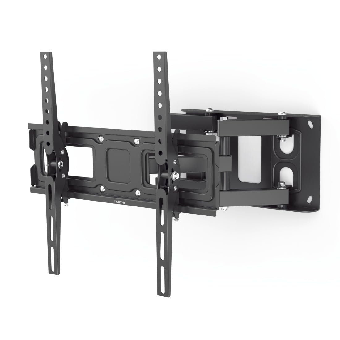 Hama 220830 Fullmotion Tilt TV Wall Bracket, 165 cm Size, 40 kg Capacity, Black