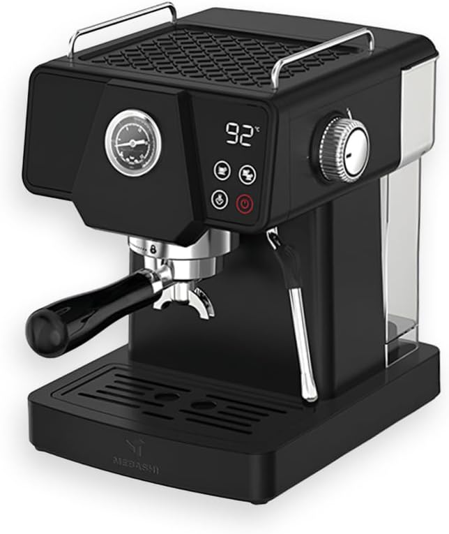MEBASHI ME-ECM2033 Espresso Coffee Machine - 19 Bar Pressure, 1.8L Capacity, Stainless Steel with Touch Screen, PID Temperature System, and Steam Wand| 1350W