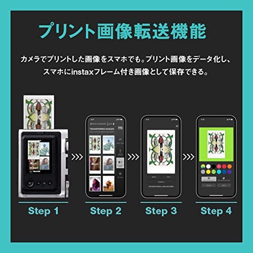Fujifilm Instax Mini Evo Hybrid Instant Camera Black (Instant Camera/Smartphone Printer/Digital Camera)