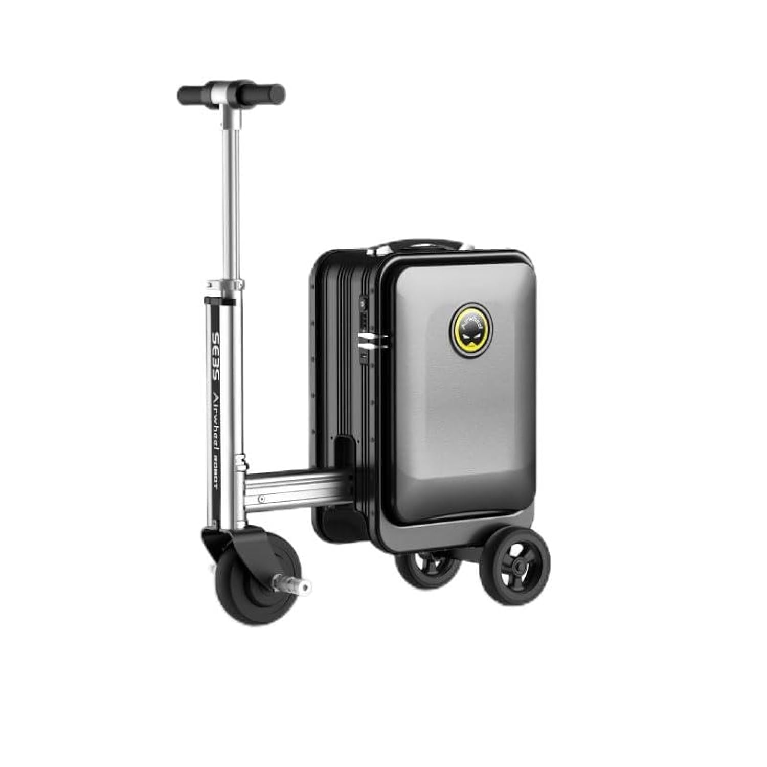 Airwheel SE3S Electric Scooter Suitcase - Black | Innovative 20L Travel Luggage, Motorized Electric Luggage Scooter for Effortless Travel with Removable Battery | Official UAE Distributor