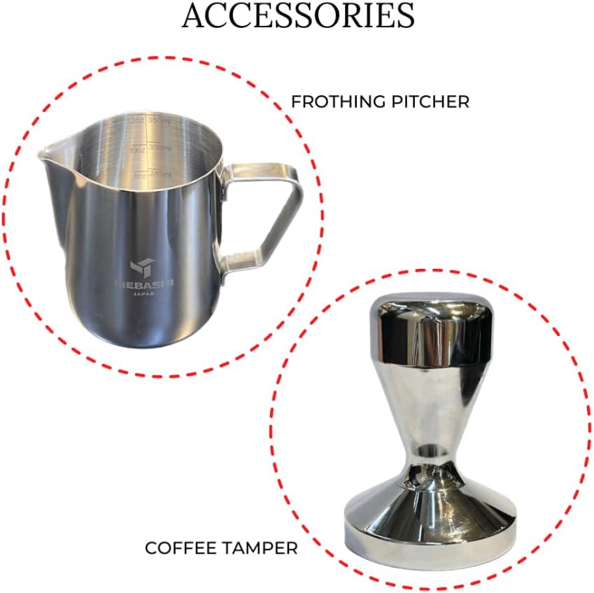 MEBASHI Commercial Coffee Machine, 2.1L Capacity, 20 Bar Pressure, (ME-CCM2051) (Black)| 1350W